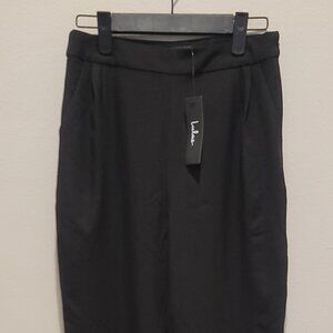 Lulu's Black Slack Pants with Pockets Size S